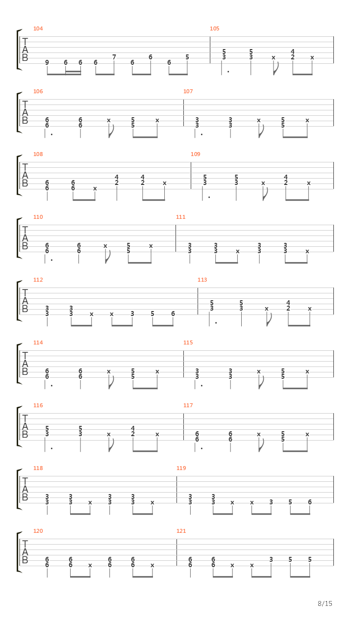 Marching To The Killing Rythym吉他谱