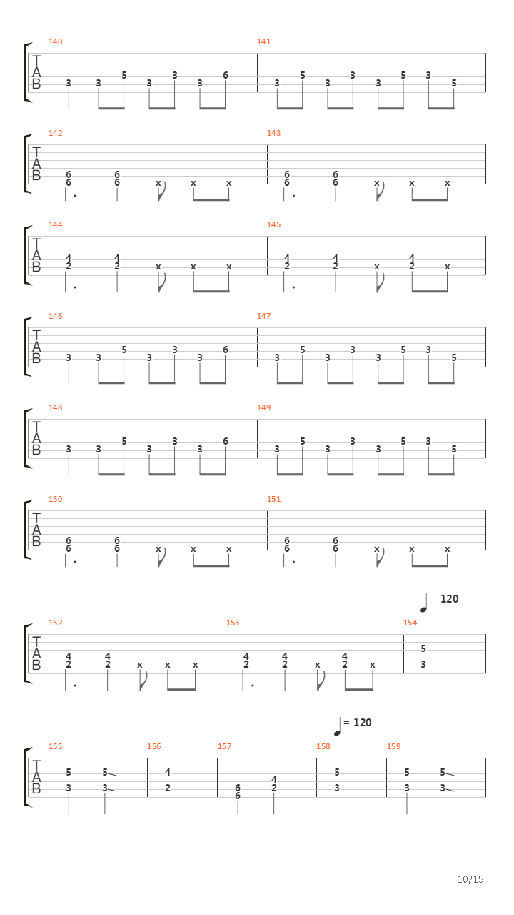 Marching To The Killing Rythym吉他谱