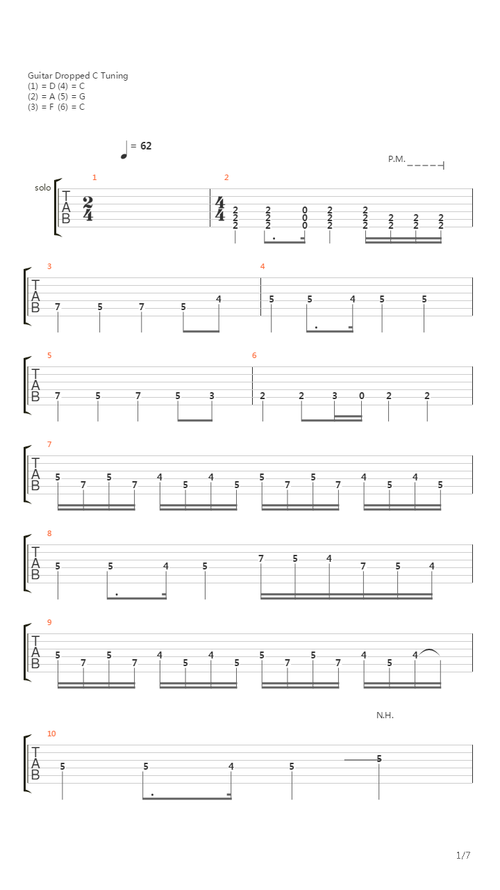 Tunguska吉他谱