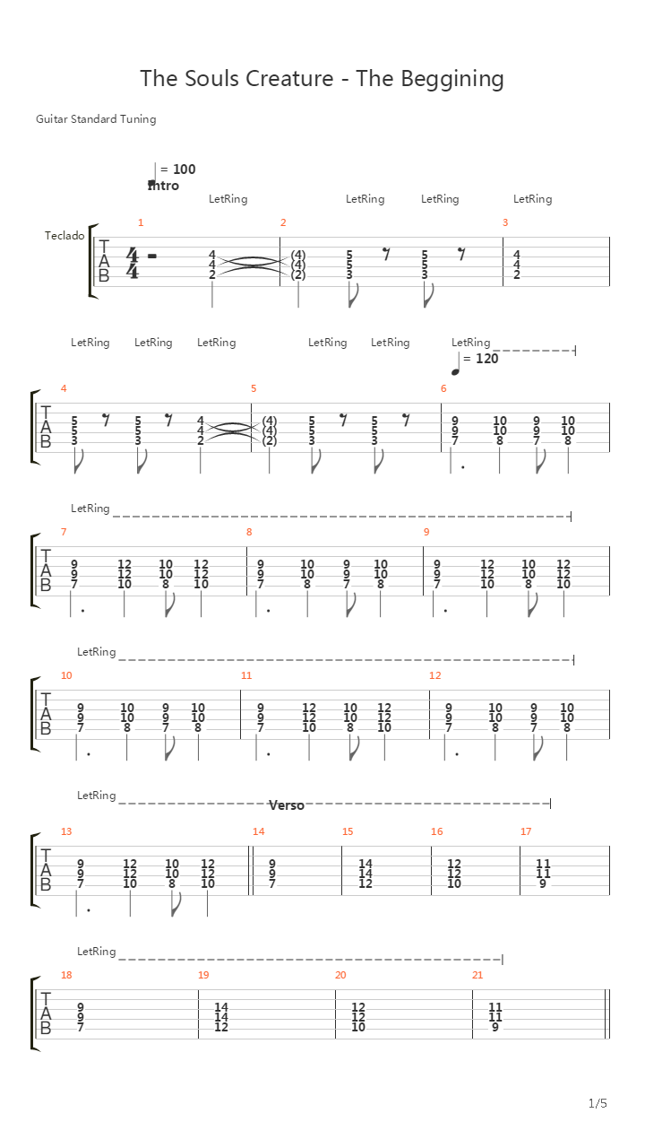 The Beginning吉他谱