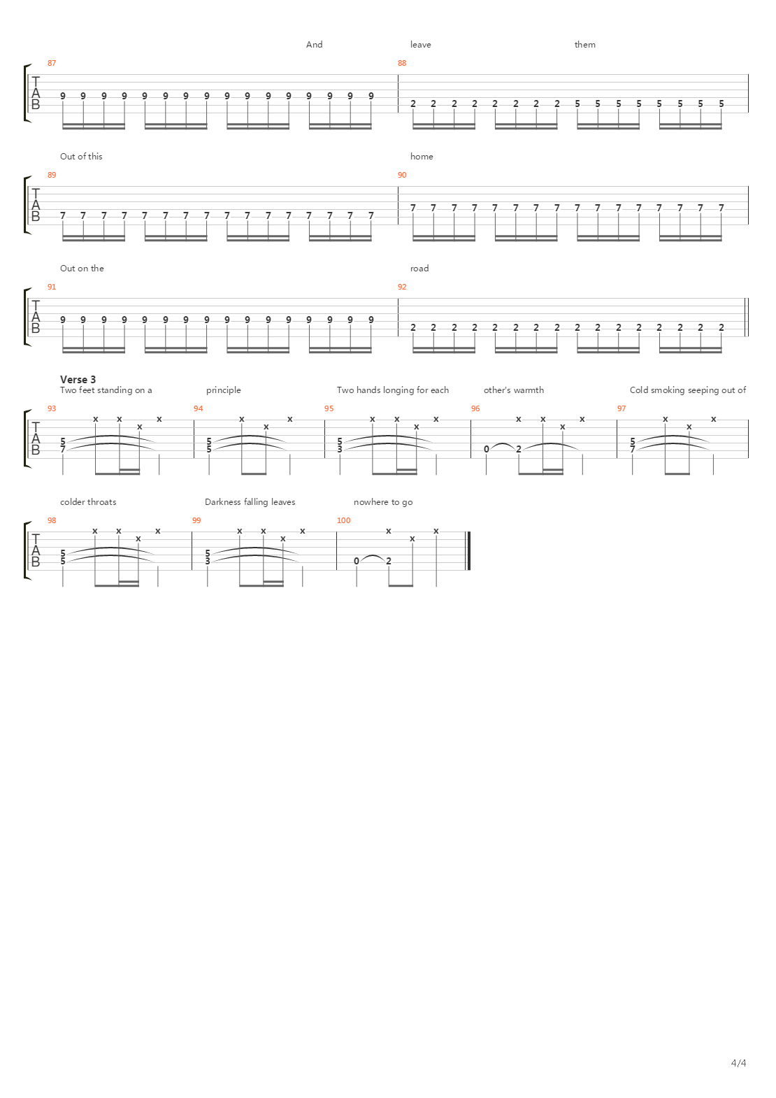 Still吉他谱