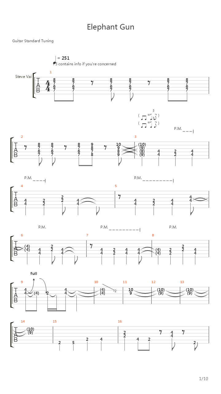 Elephant Gun吉他谱