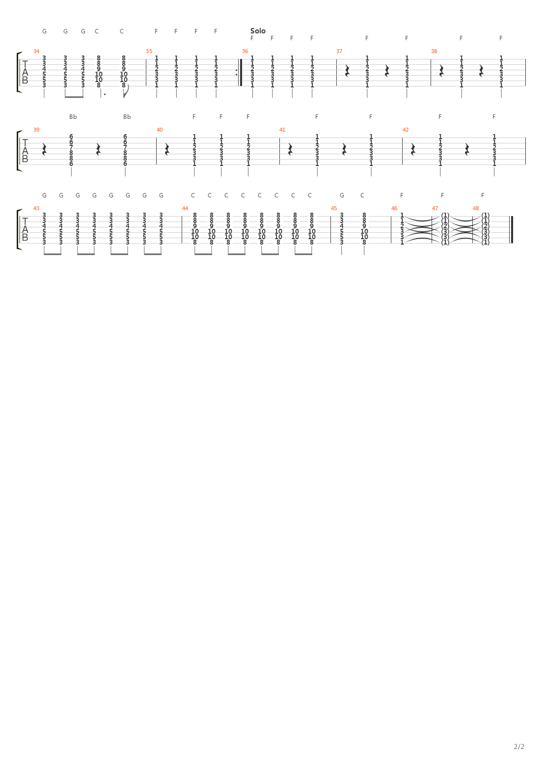 Riverboat Fantasy吉他谱
