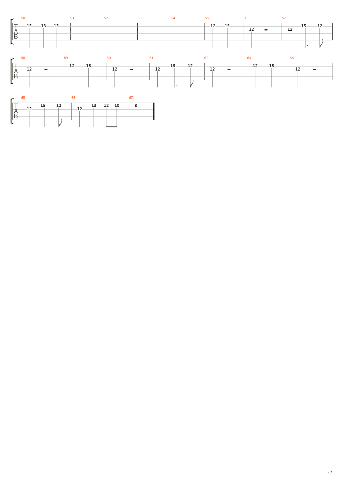 Pulnta E Galna Frgia吉他谱