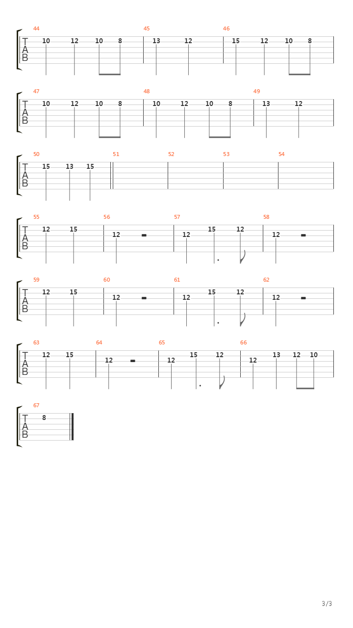 Pulnta E Galna Frgia吉他谱