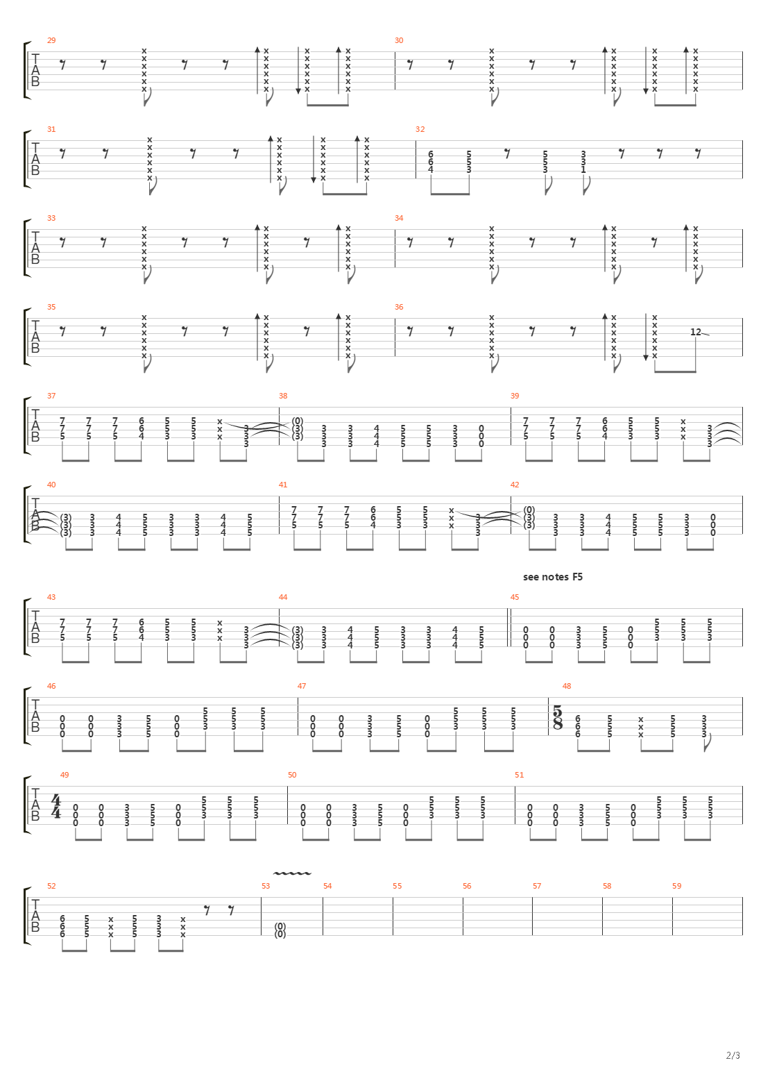 Run吉他谱