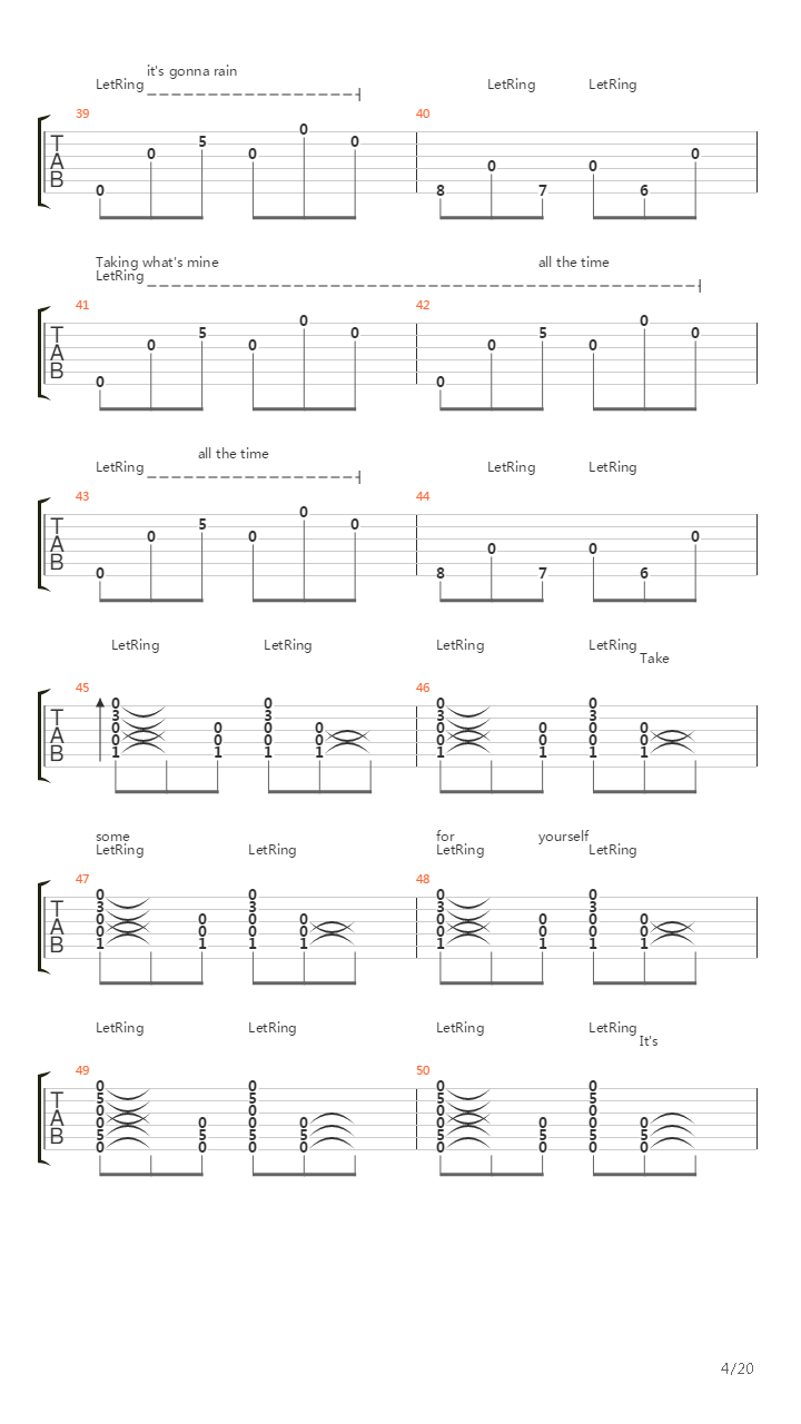 Whats Left For Me吉他谱