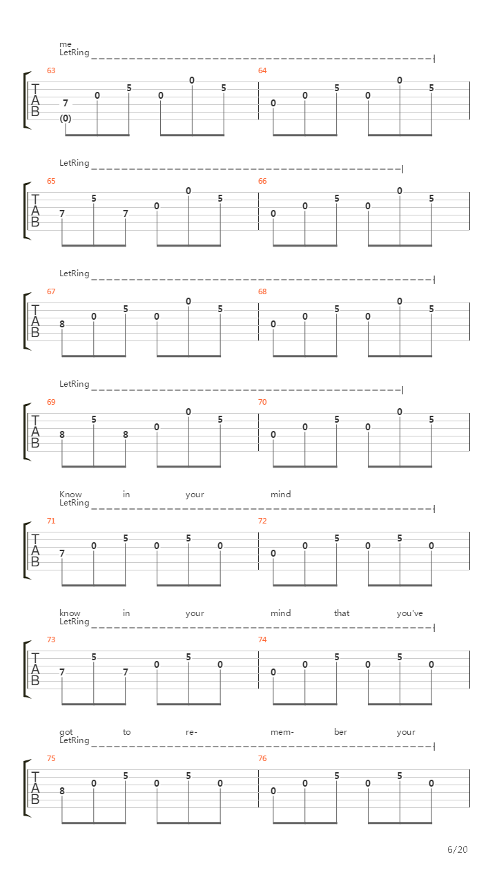 Whats Left For Me吉他谱