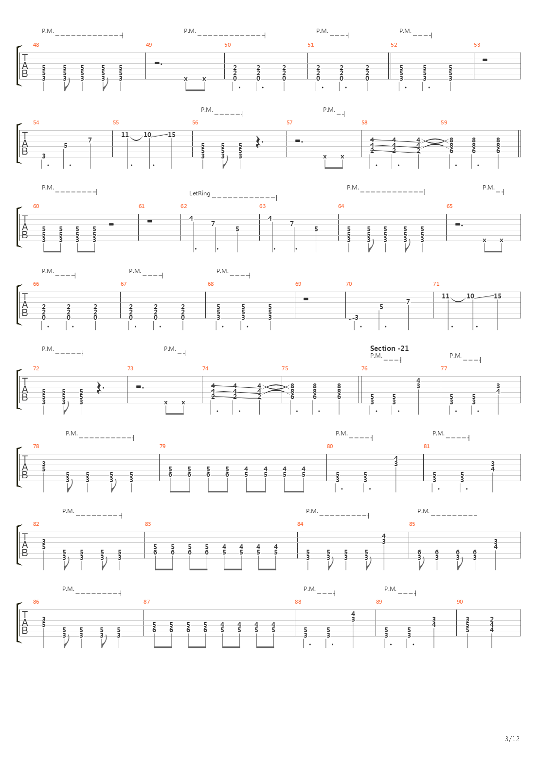 44吉他谱