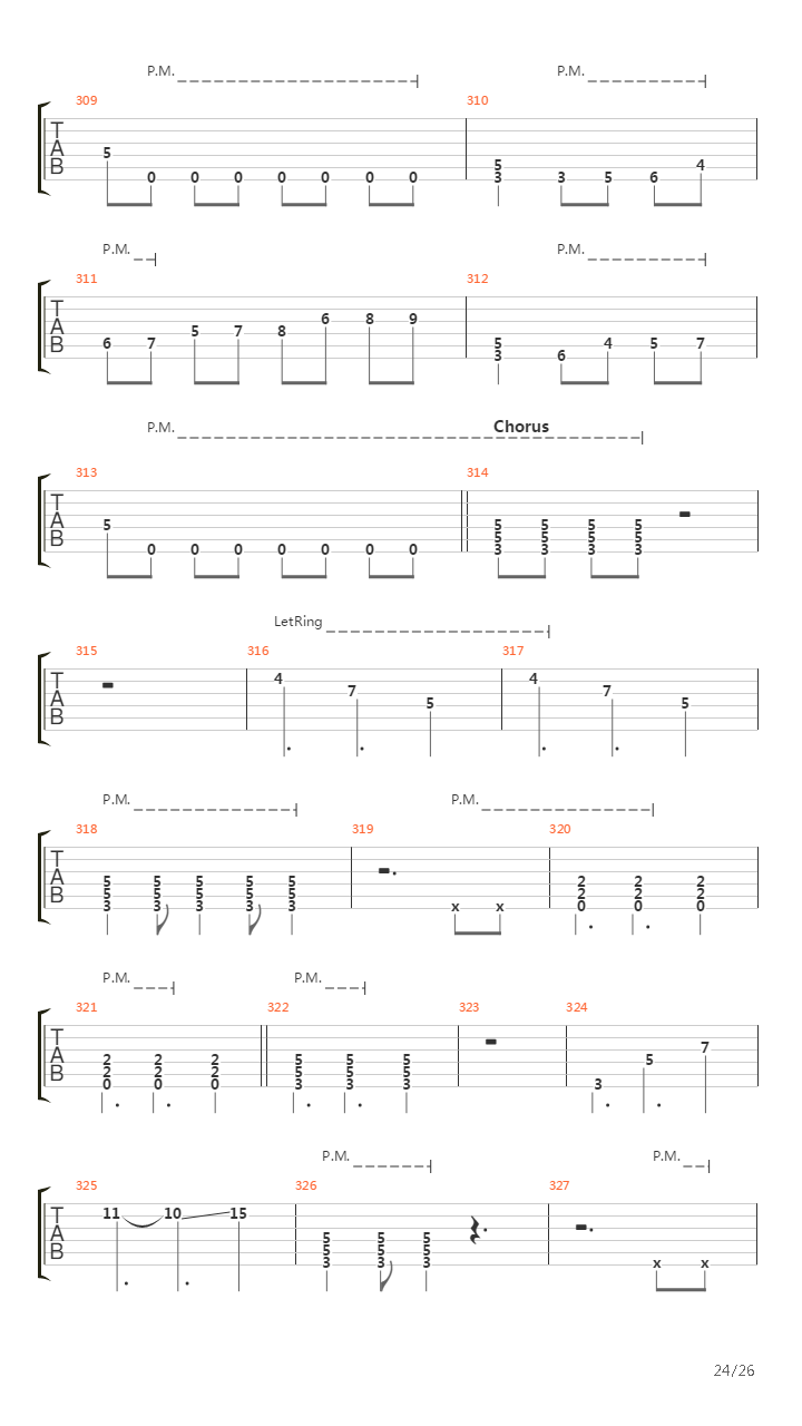 44吉他谱