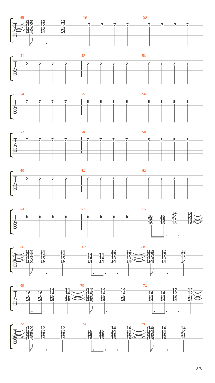 A Passage In Time Live吉他谱