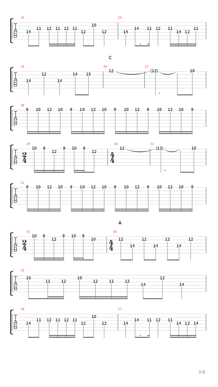 Saltarello吉他谱