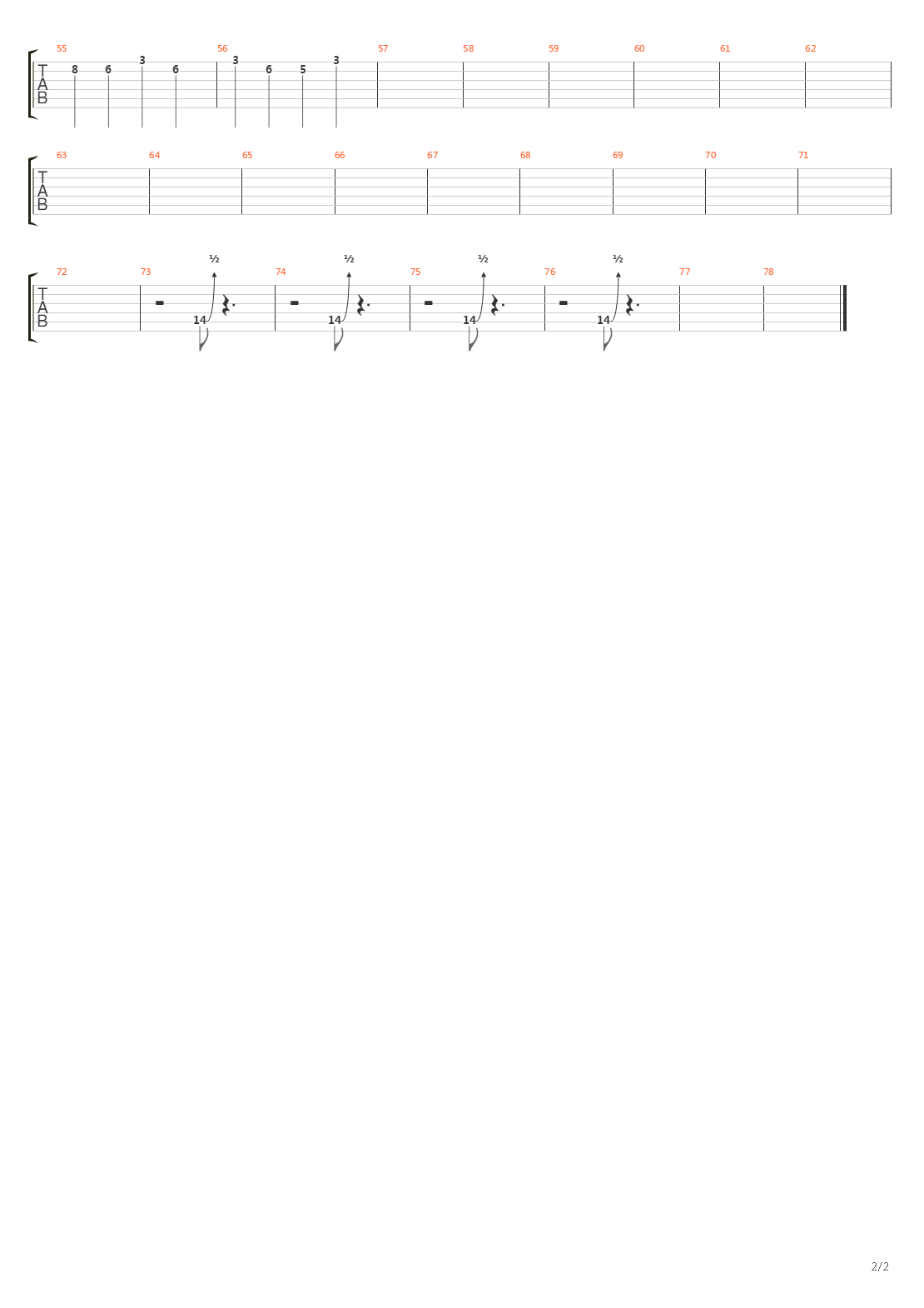 Promulgation Of The Fall吉他谱