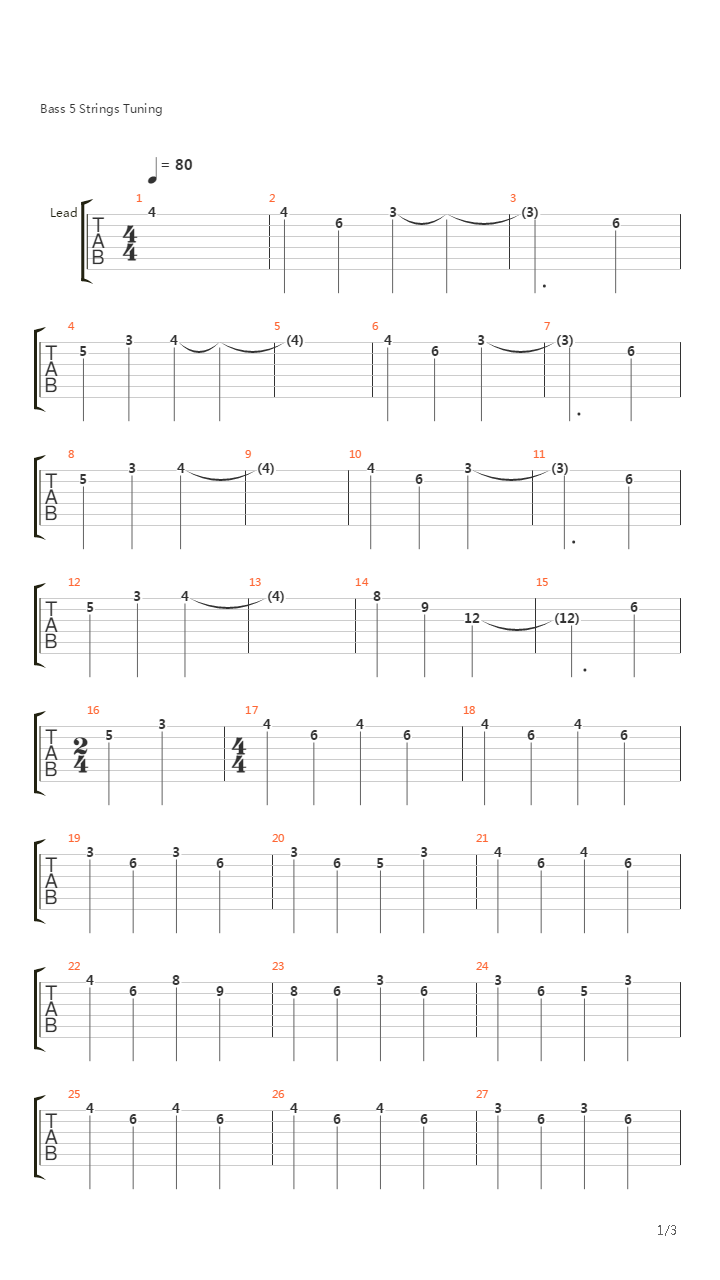 Promulgation Of The Fall吉他谱