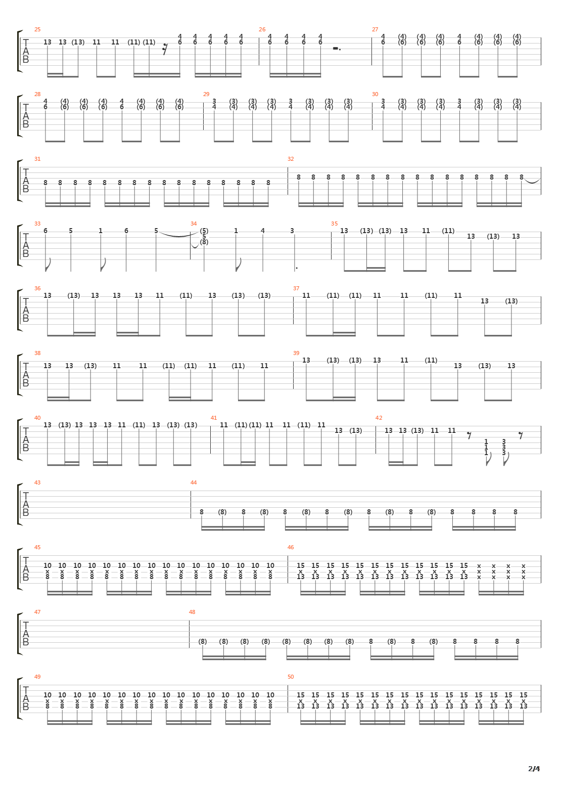 The Mile吉他谱