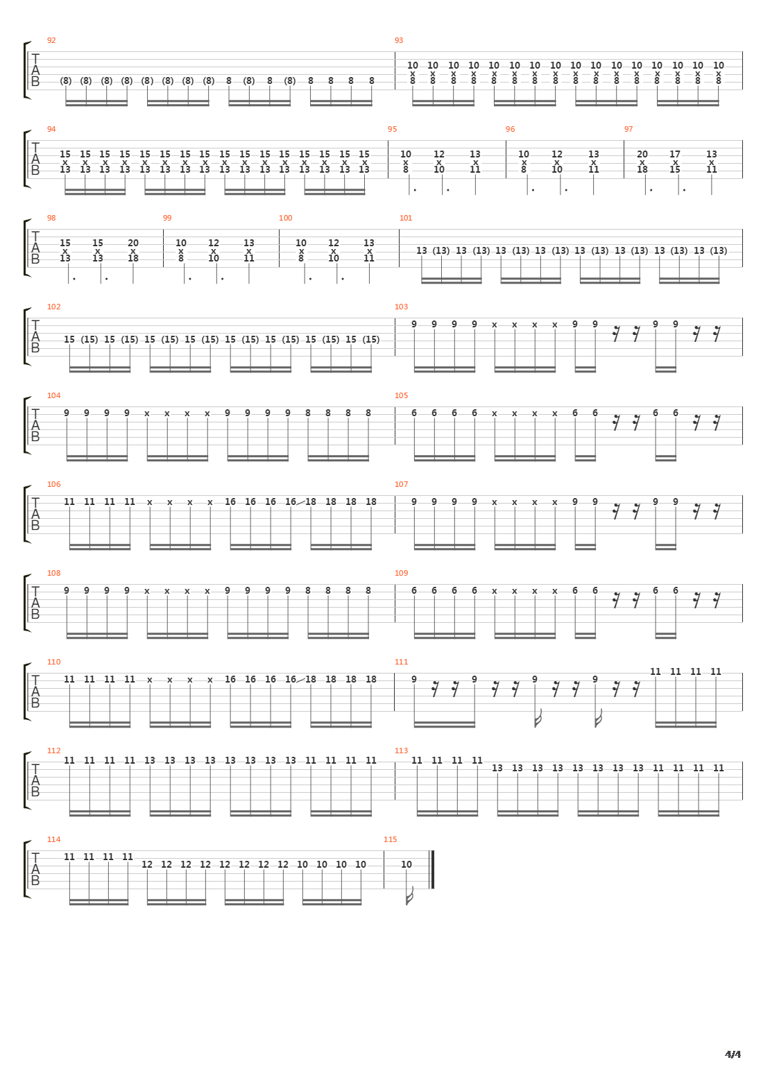 The Mile吉他谱