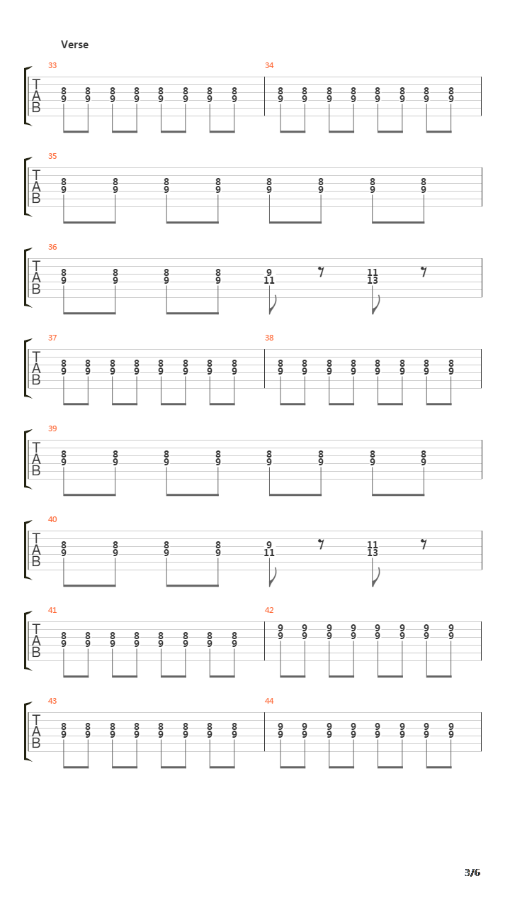 Arrhythmic Palpitations吉他谱
