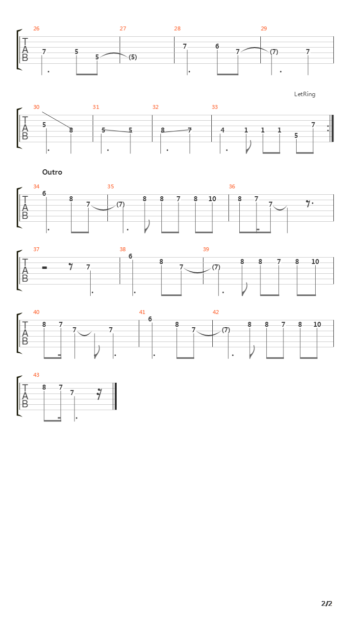 Electrica Cadente吉他谱