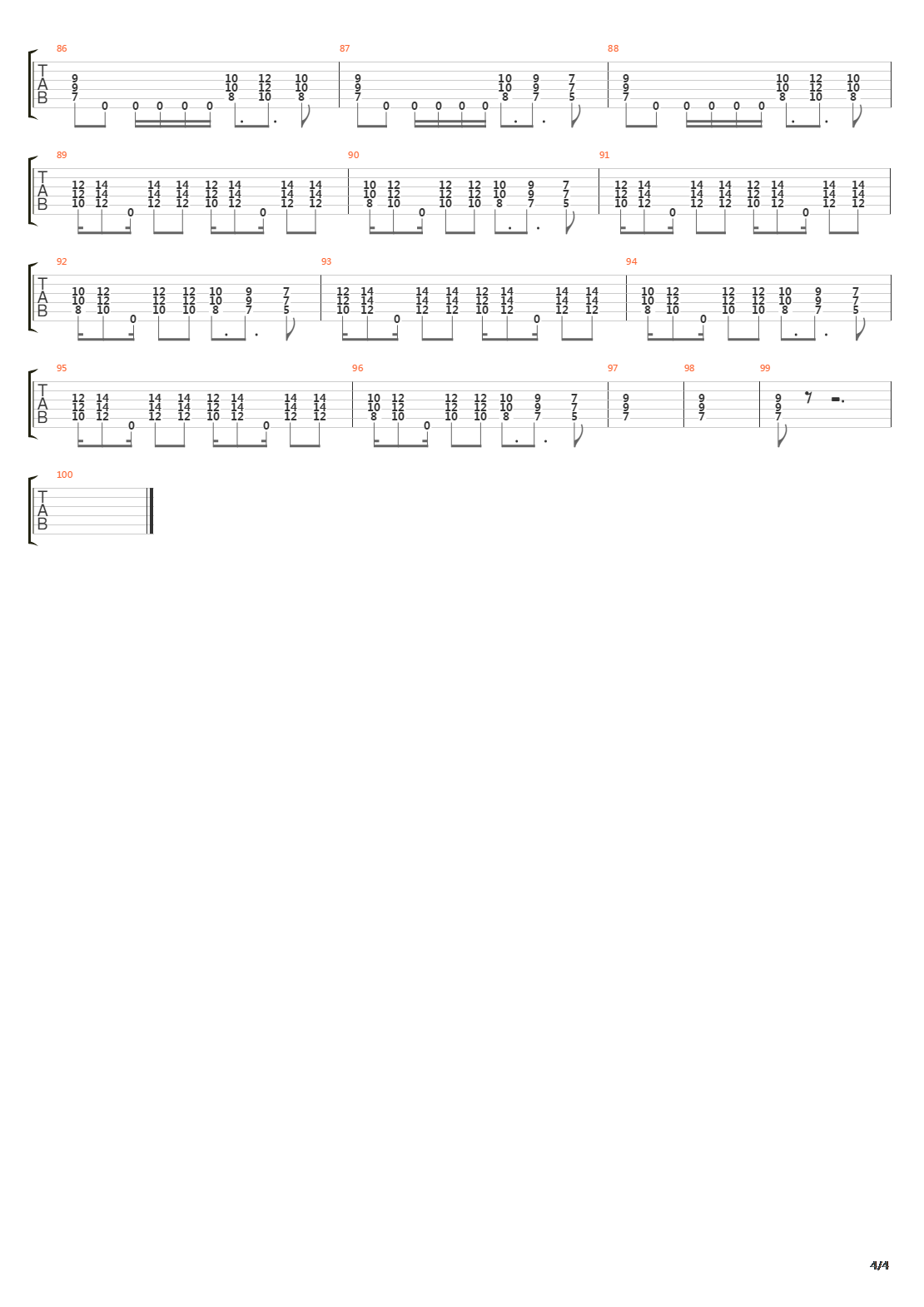 Ex-tc吉他谱