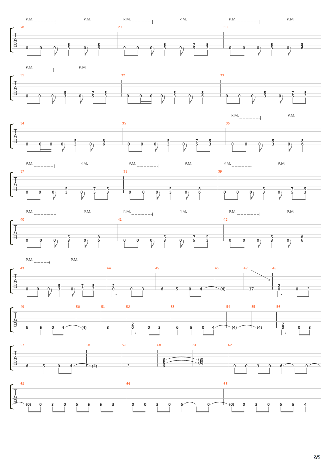 Seemingly Endless Time吉他谱