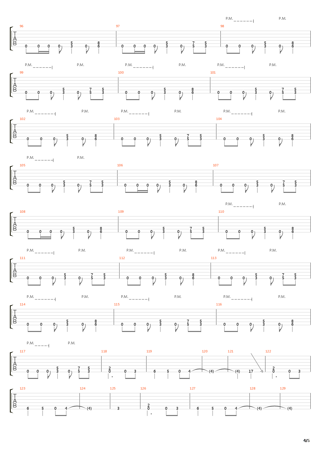 Seemingly Endless Time吉他谱