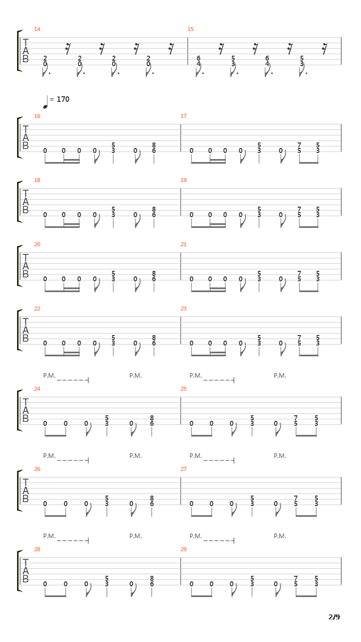 Seemingly Endless Time吉他谱