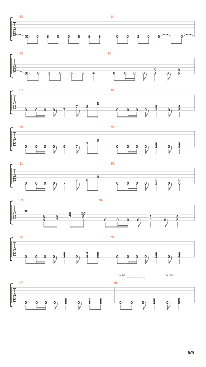 Seemingly Endless Time吉他谱