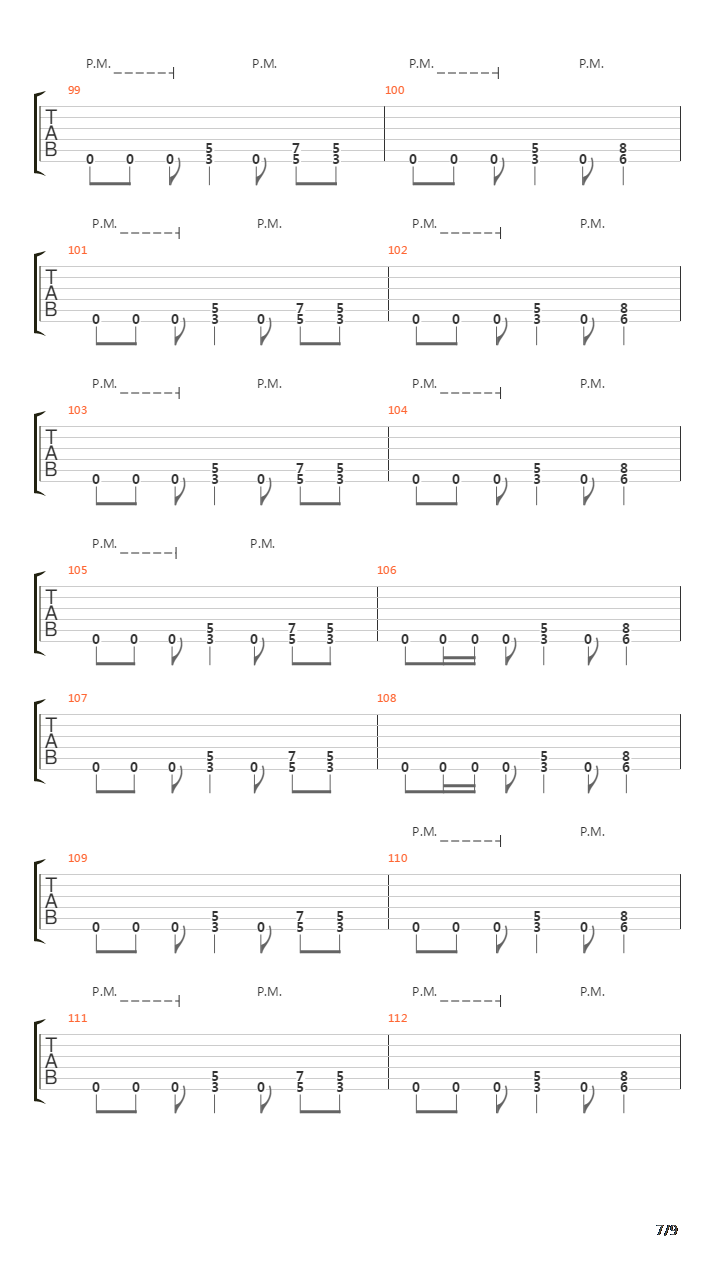 Seemingly Endless Time吉他谱