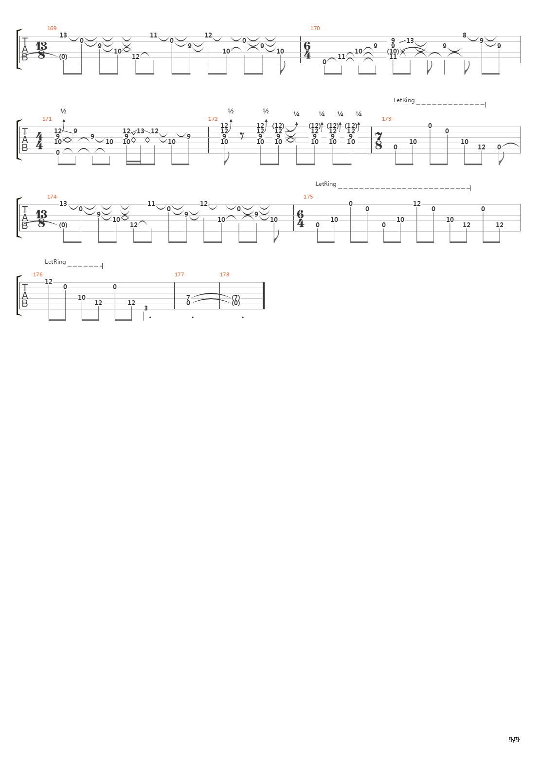 Abscission吉他谱