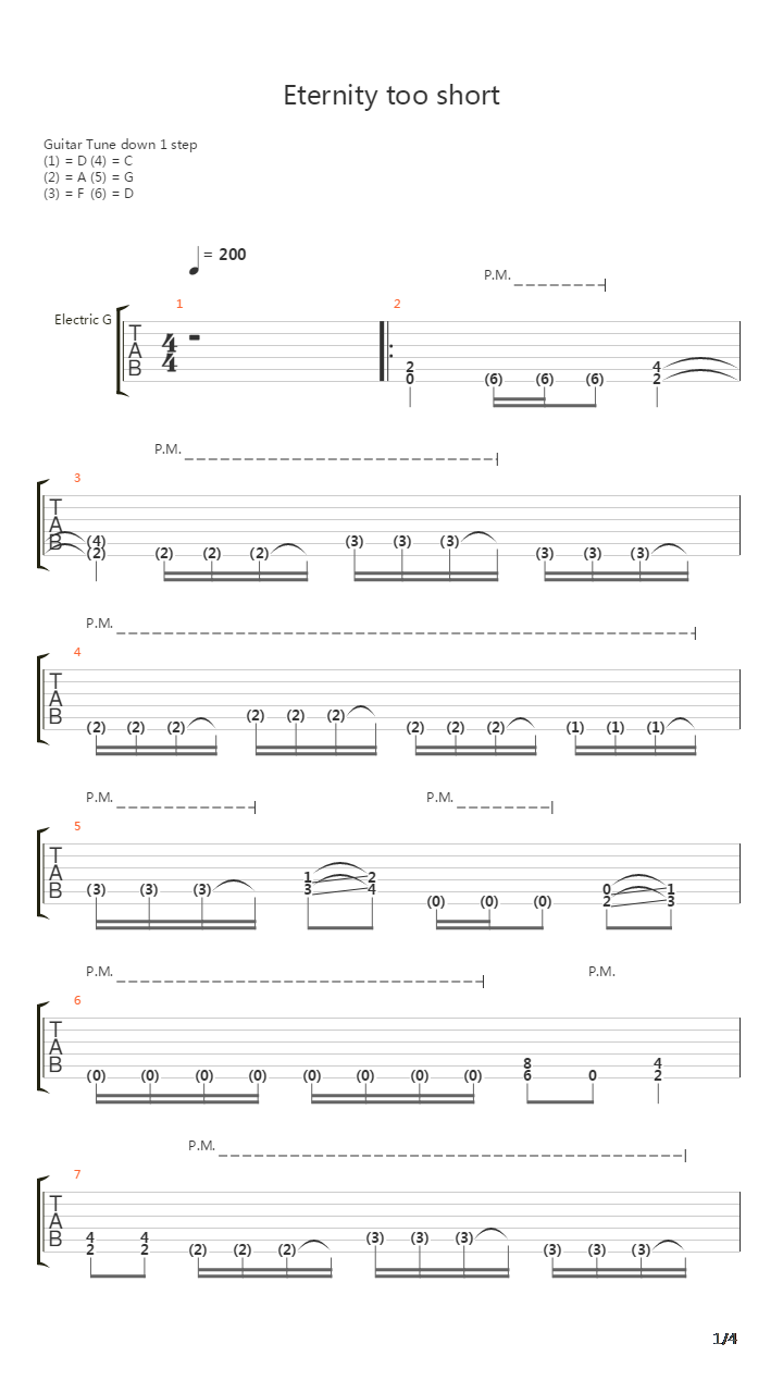 Eternity Too吉他谱