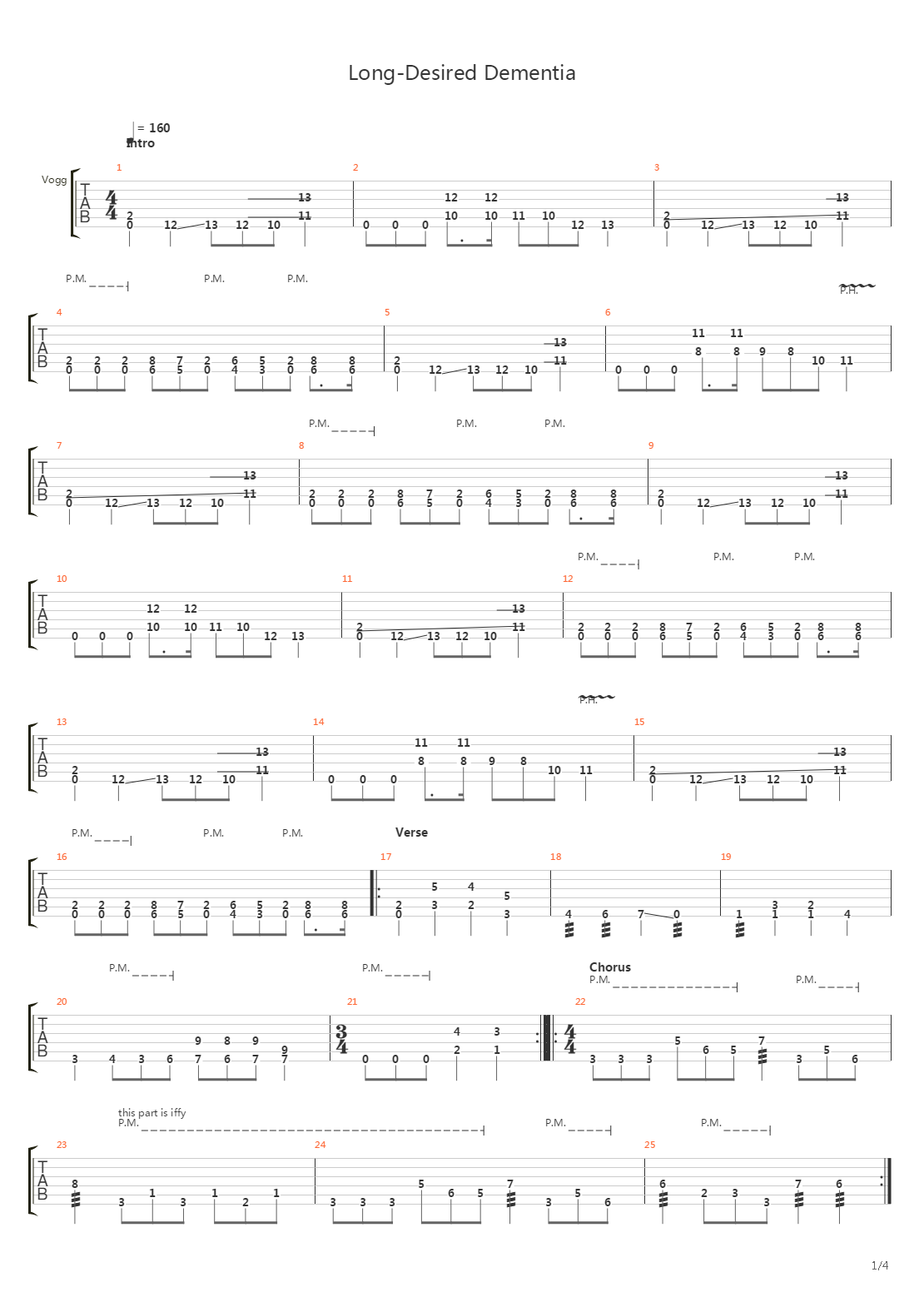 Long Desired Demetia吉他谱