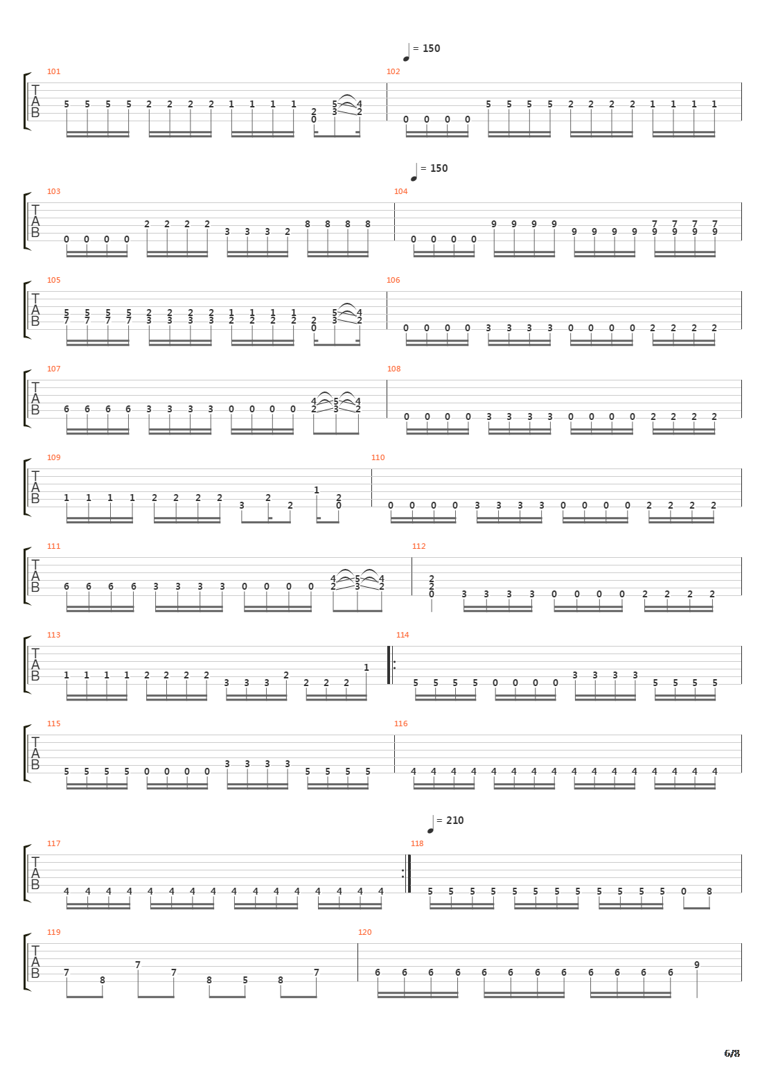 Nine Steps吉他谱