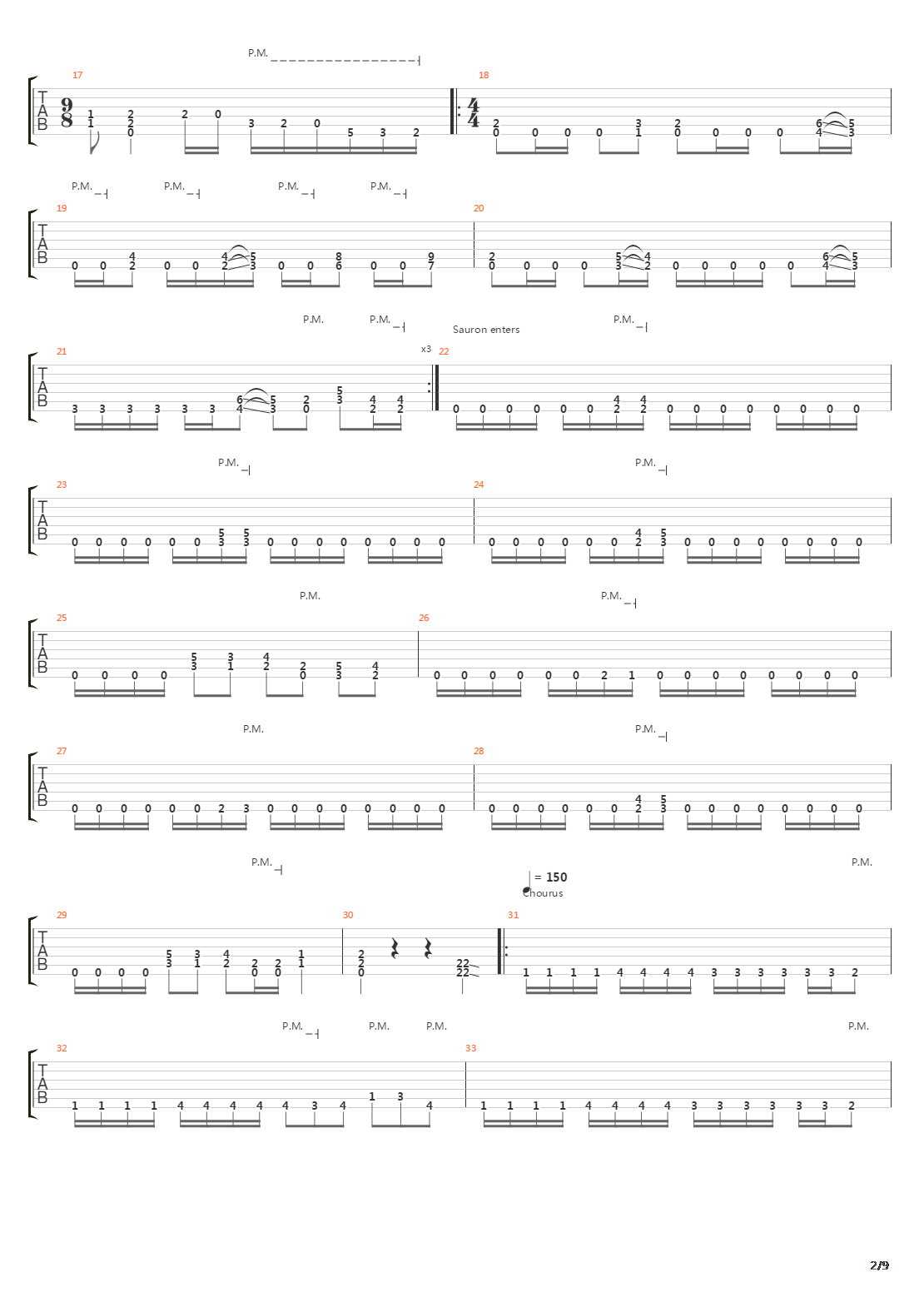 Nine Steps吉他谱