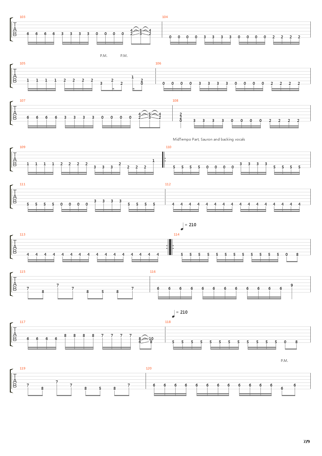 Nine Steps吉他谱