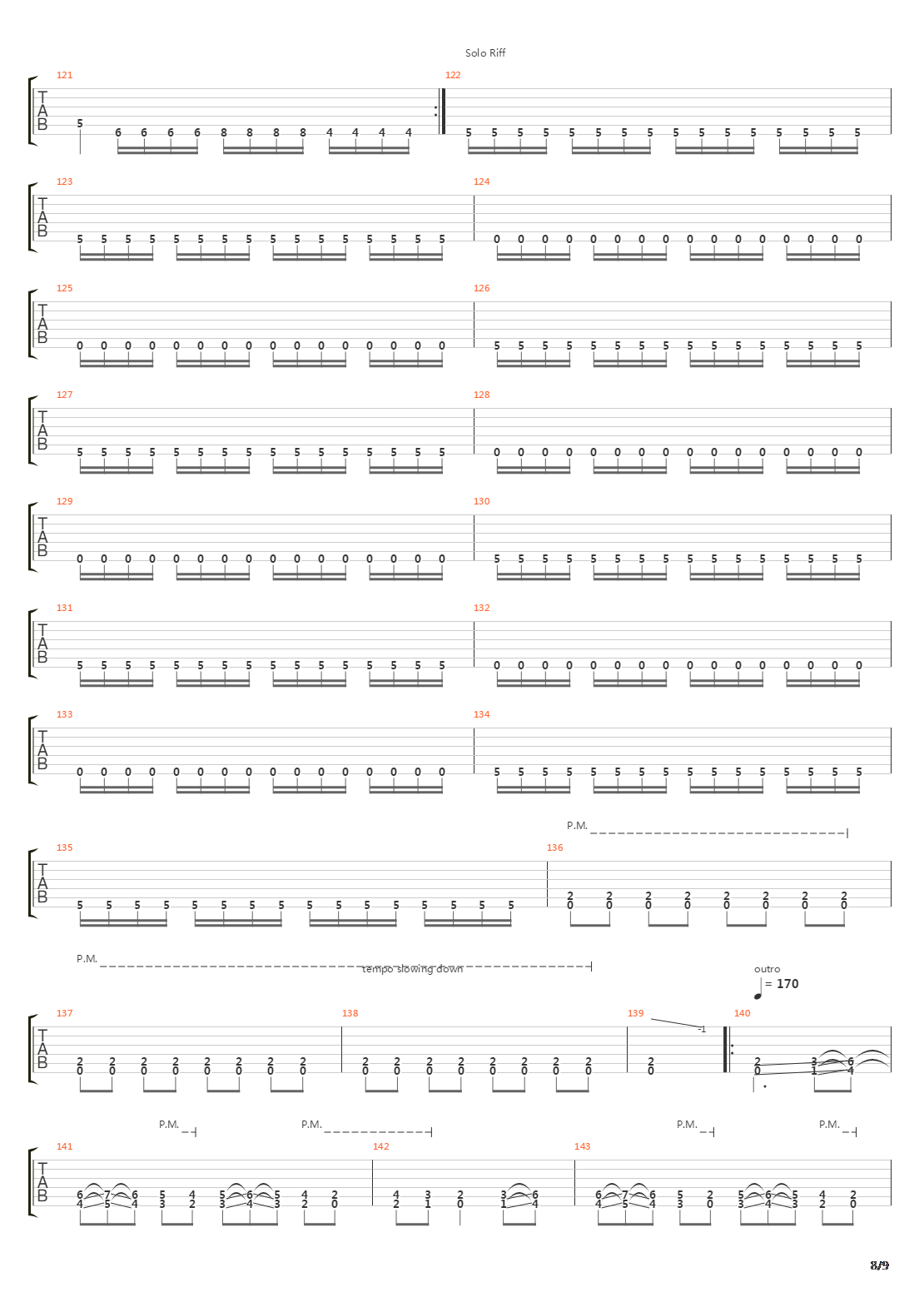 Nine Steps吉他谱