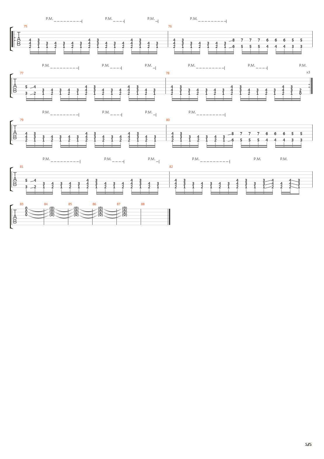 Pest吉他谱