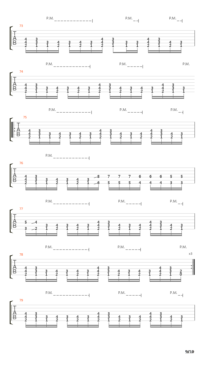 Pest吉他谱