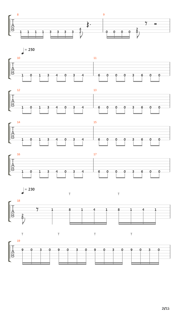 Symmetry Of Zero吉他谱