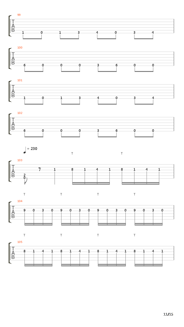 Symmetry Of Zero吉他谱