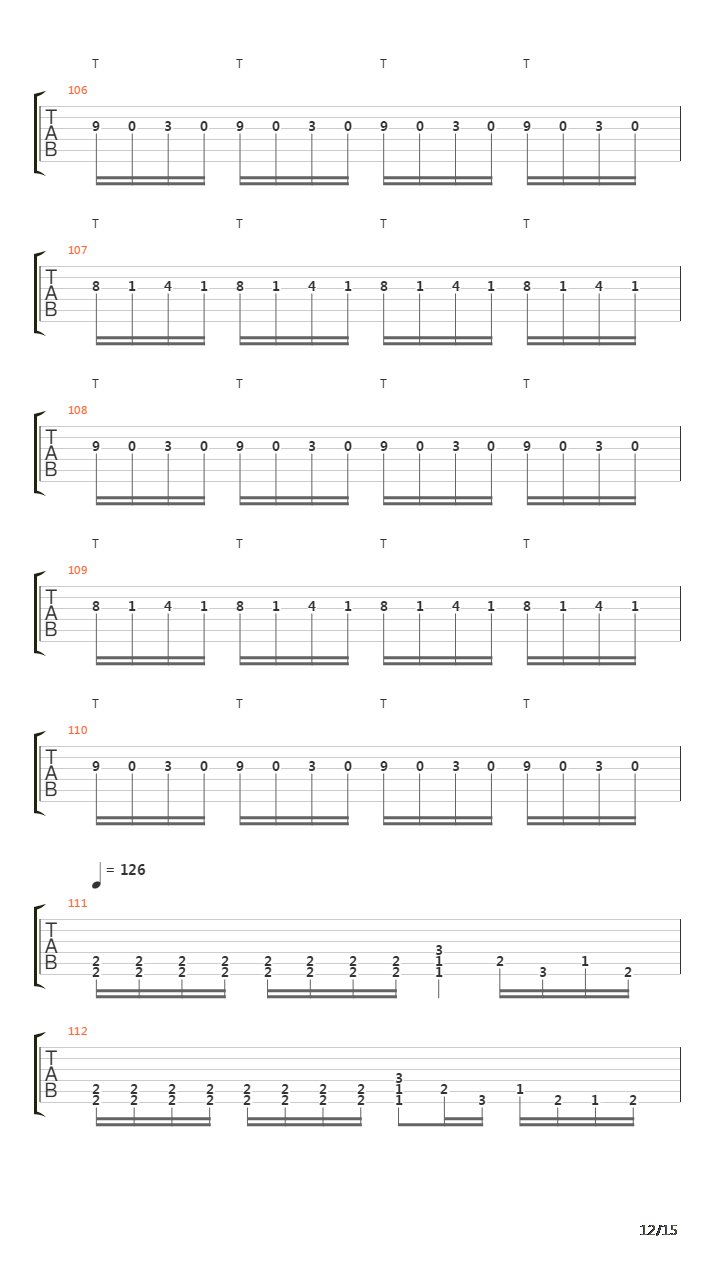 Symmetry Of Zero吉他谱