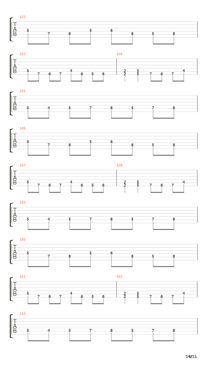 Symmetry Of Zero吉他谱