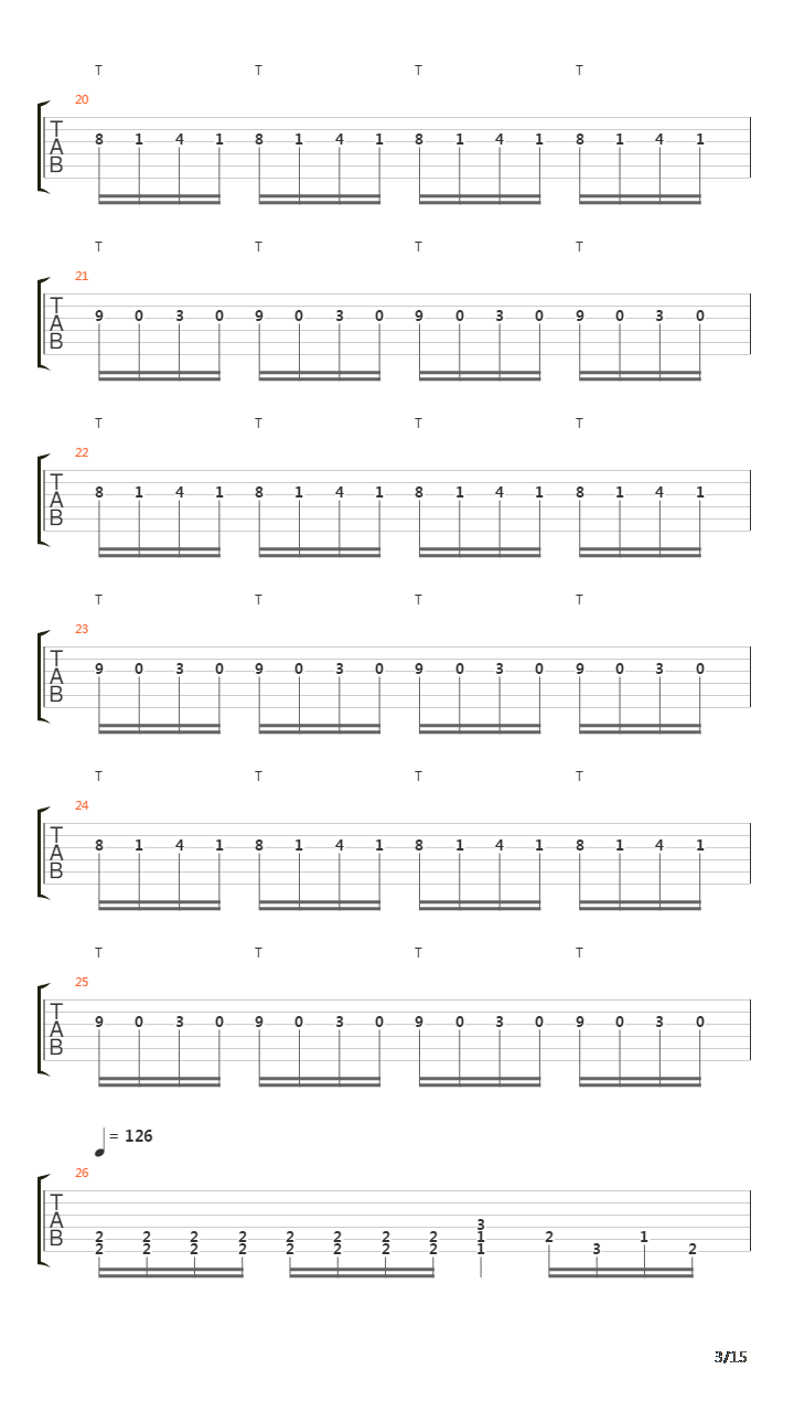 Symmetry Of Zero吉他谱