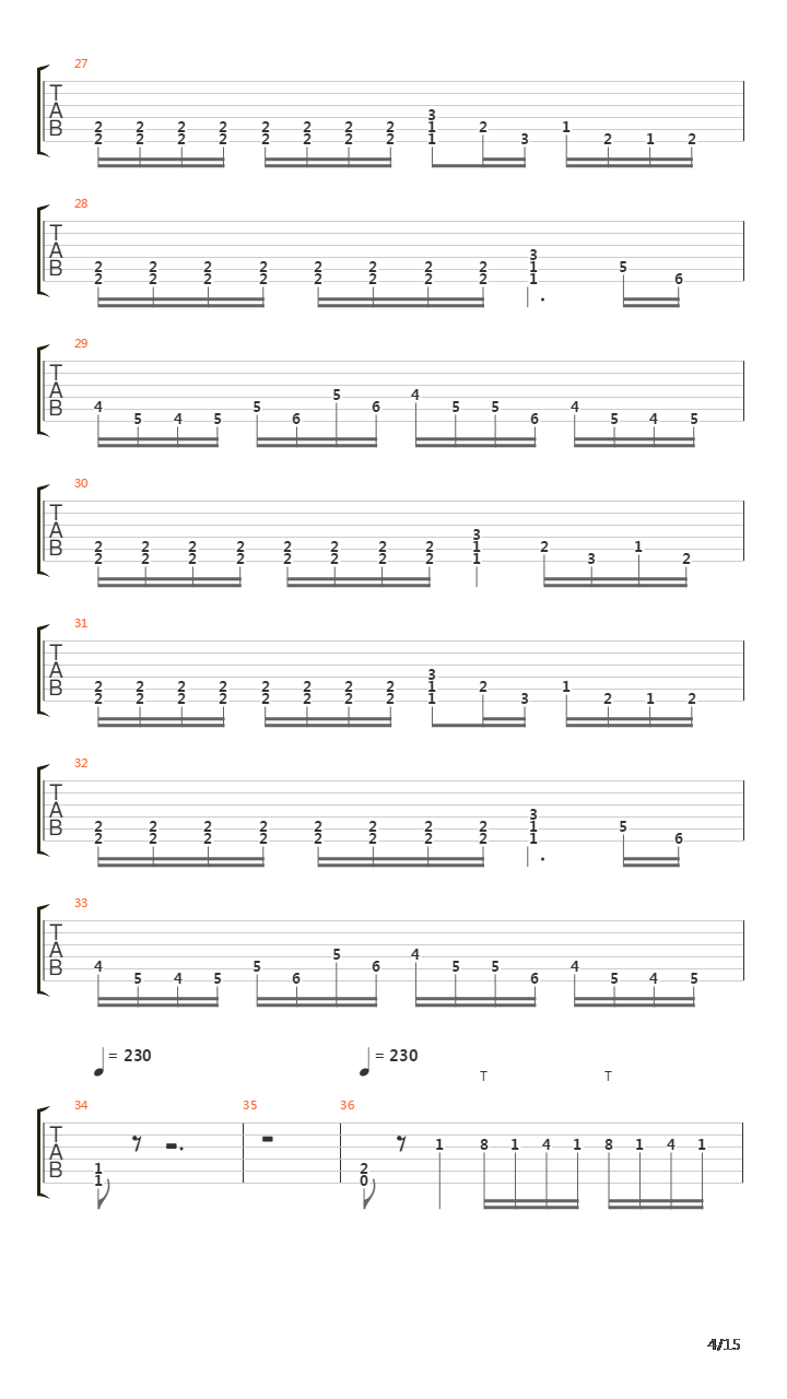 Symmetry Of Zero吉他谱