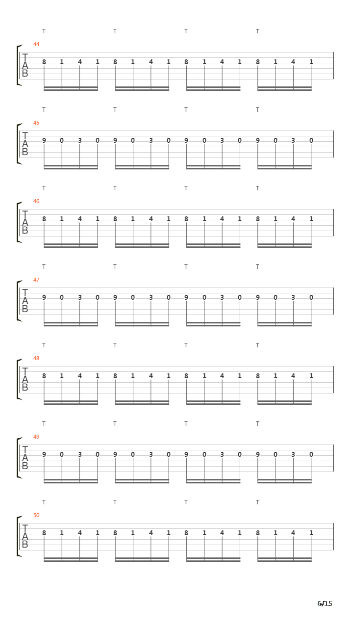 Symmetry Of Zero吉他谱