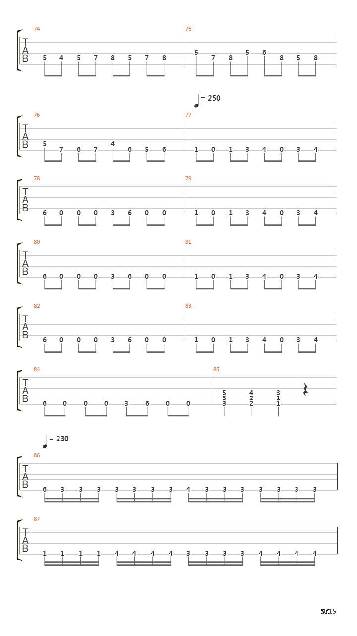 Symmetry Of Zero吉他谱