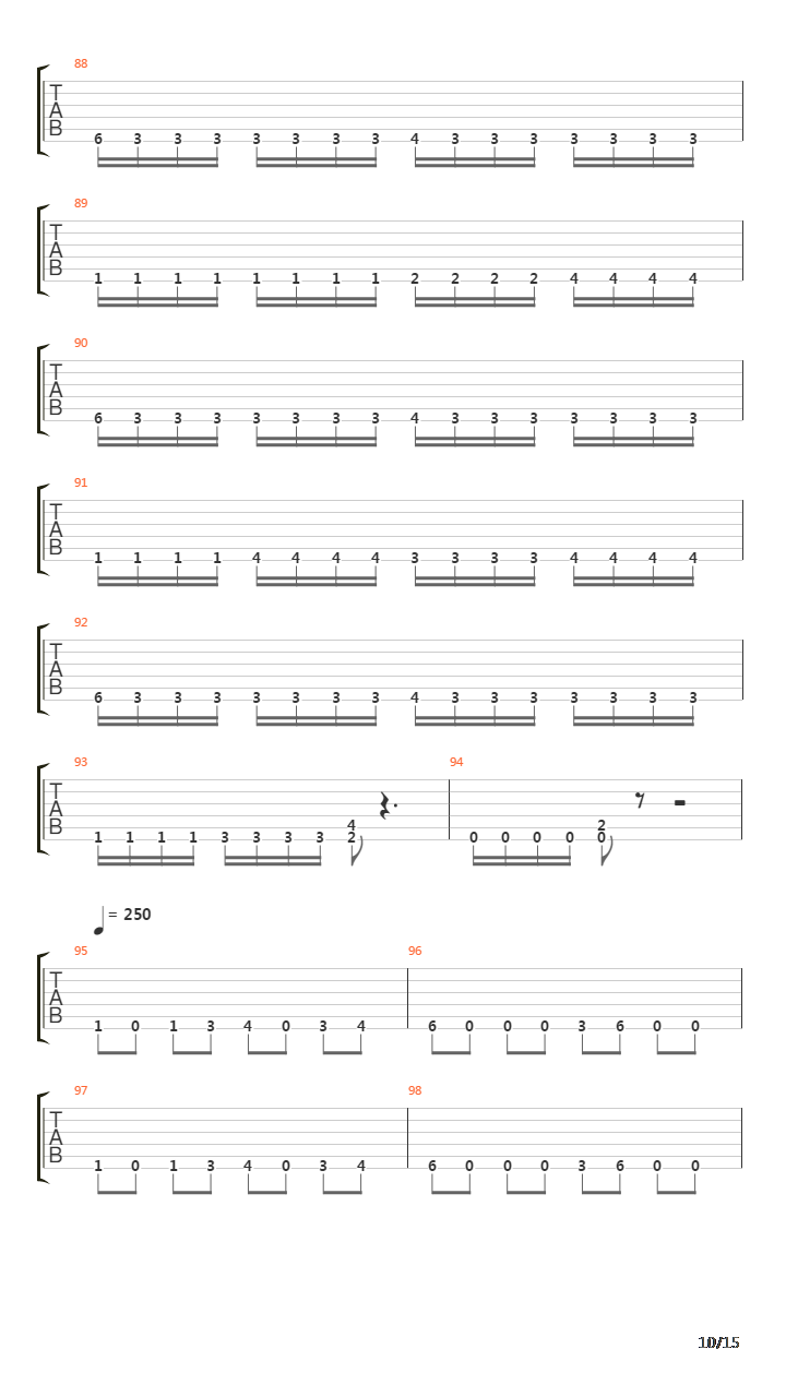 Symmetry Of Zero吉他谱