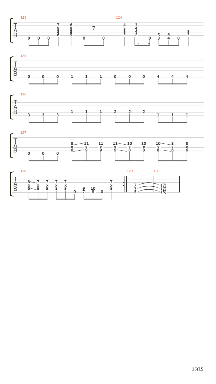 The First Damned吉他谱