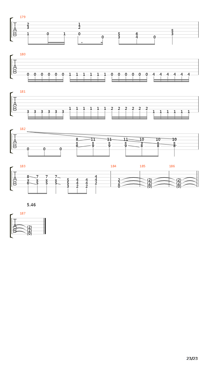 The First Damned吉他谱