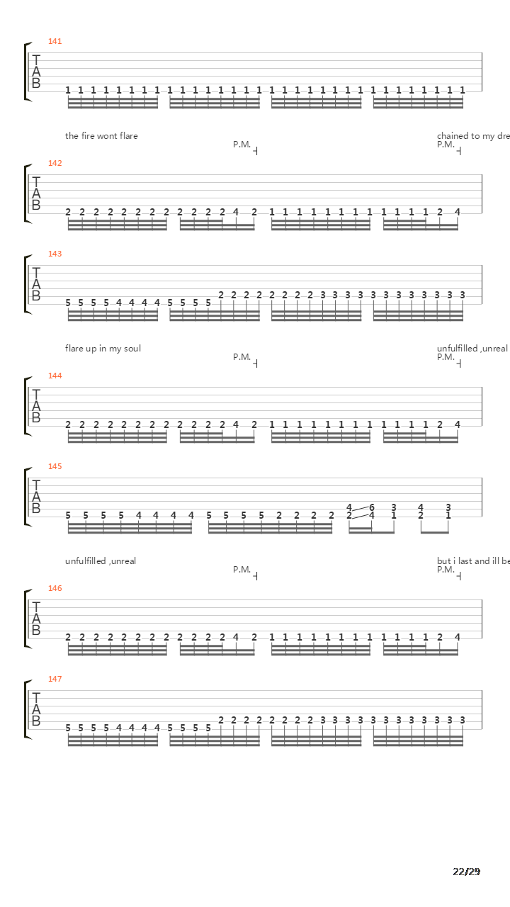 The First Damned吉他谱