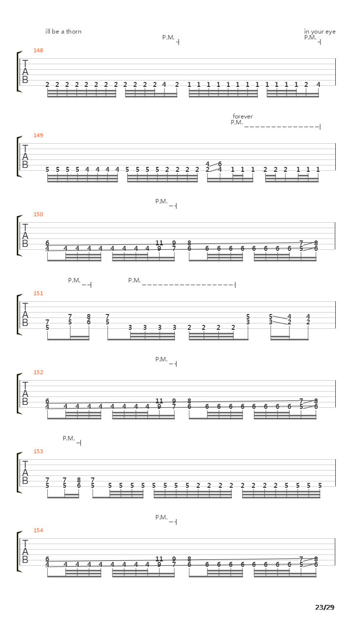 The First Damned吉他谱